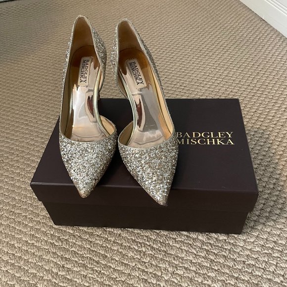 Badgley Mischka Shoes - Badgley Mischka Sparkle D'Orsay Style Heels Size 7